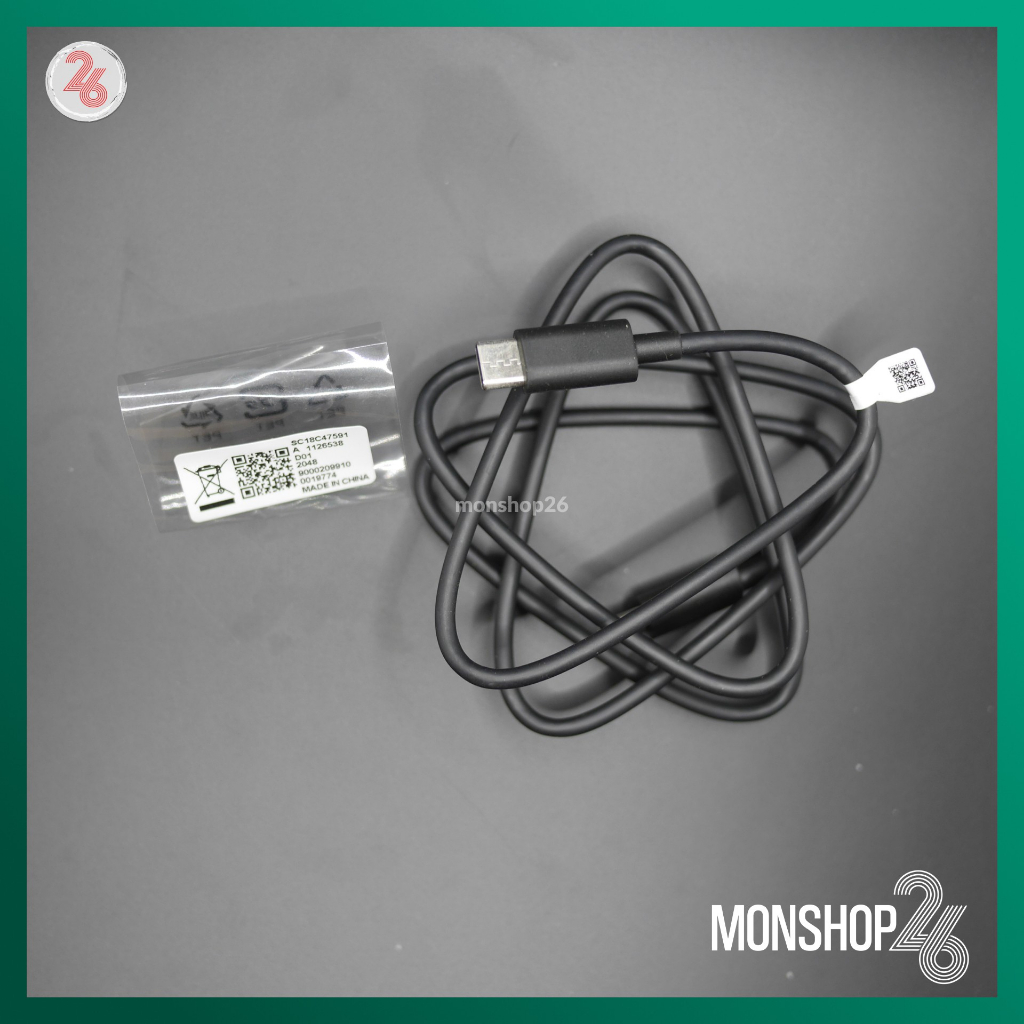 🔌 Cáp sạc nhanh USB C to USB C  Motorola dài 1M - Chính hãng 🔌