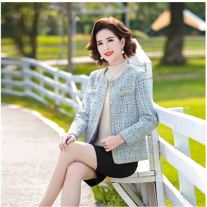 Áo Khoác Dạ Tweed Phong Cách Hàn Quốc AD77 - Hàng Quảng Châu Cao Cấp