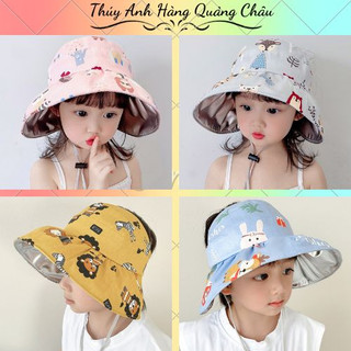 Mũ Nón Rộng Vành Cho Bé Họa Tiết Dễ Thương cho bé từ 3-12 tuổi(243)