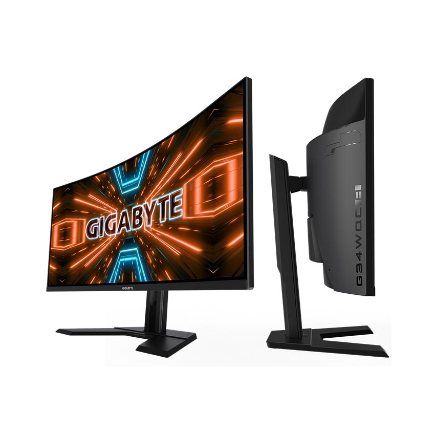 Màn hình Gigabyte G34WQCA-EK (34 inch/WQHD/VA/144Hz/1ms/350nits/HDMI+DP/Loa/Cong)