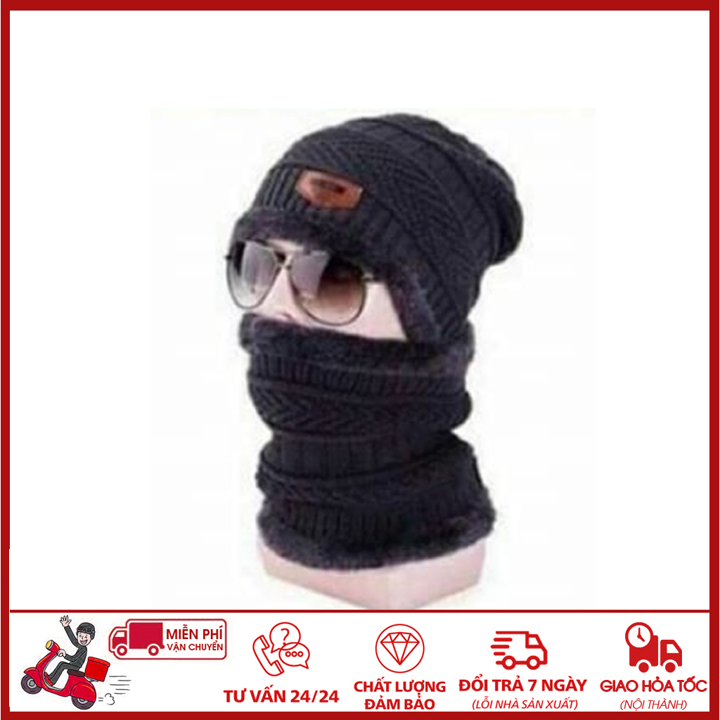 ⛔GIADUNGDUYLONG⛔ Mũ len nam, nữ cao cấp (TẶNG KHĂN ỐNG)