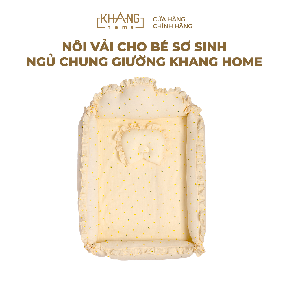 Nôi Vải Ngủ Chung Giường Cao Cấp Cho Bé Sơ Sinh Khang Home