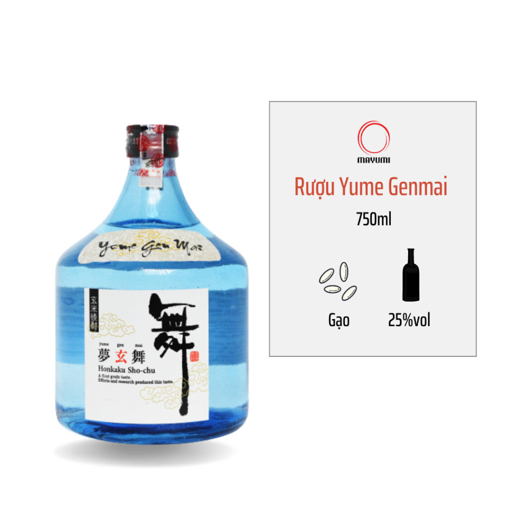 Rượu Shochu Yumegenmai 750ml