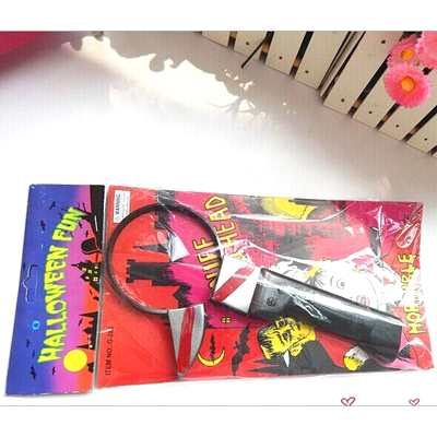 Đồ chơi DAO GIẢ TROLL 1 món đồ chơi đánh lừa thị giác vòng qua đầu chơi khăm vui nhộn hài hước cho ngày lễ0