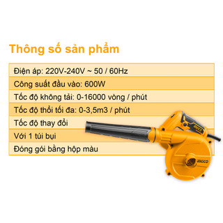 INGCO AB6008 Máy thổi bụi 600W