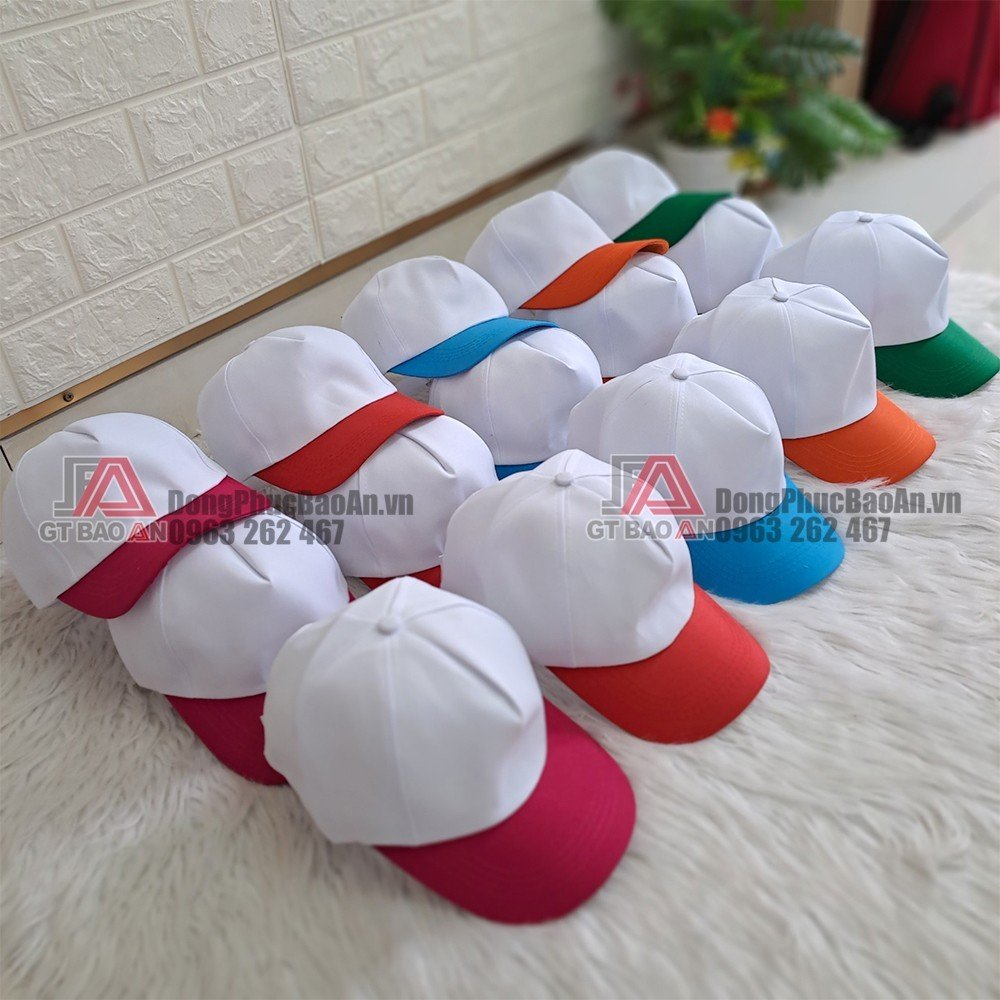 Nón Kết Đồng Phục Học Sinh Tiểu Học, Cấp 2,3 - Nón Lưỡi Trai Sự Kiện, Hội Nhóm, Nón Lớp, Team Đi Du Lịch