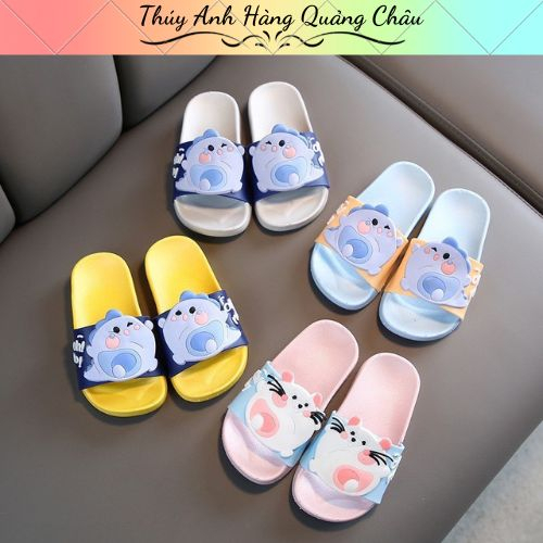 (D04) Dép quai ngang chuột - khủng long Oh No cho bé ( từ 5-14 tuổi )