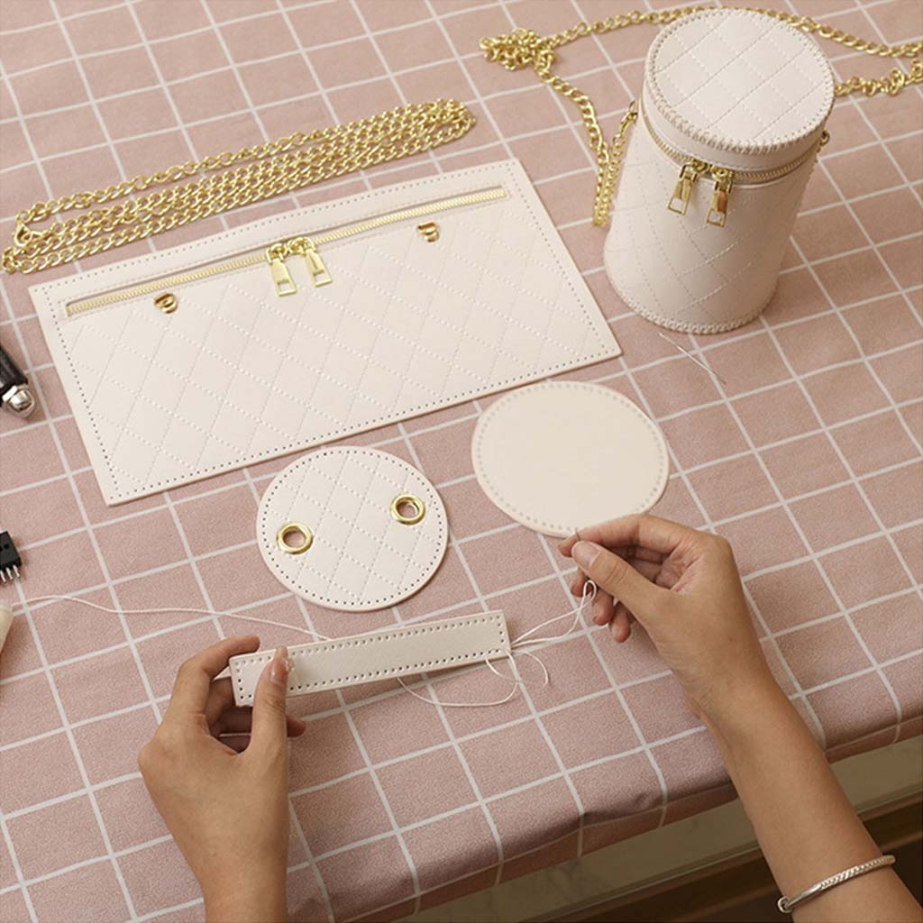 Túi handmade, Túi xách tự đan DA49 da PU đầy đủ phụ kiện có video hướng dẫn làm Kawaii_Handmade