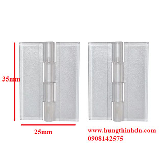 Combo 50 bản lề mica trong suốt, bản lề mini dùng làm hộp mica, thùng mica