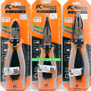 Bộ 3 kìm cắt - kìm điện - kìm nhọn hãng kapusi japan - bộ 3 kìềm đa năng