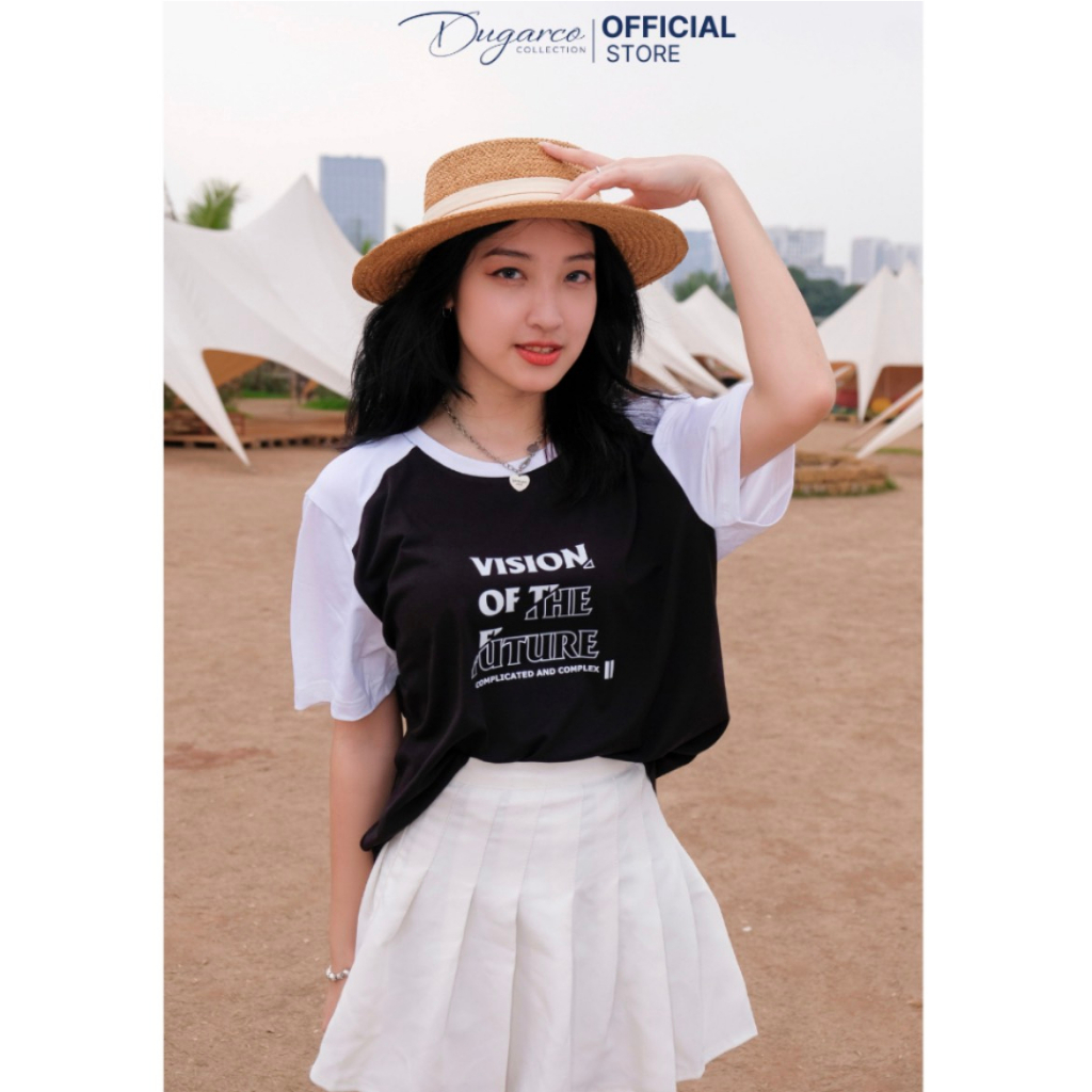 Áo thun nam Dugarco | Vision to the Future form suông đẹp tay ngắn chất vải cotton thoáng mát 233TSS22003