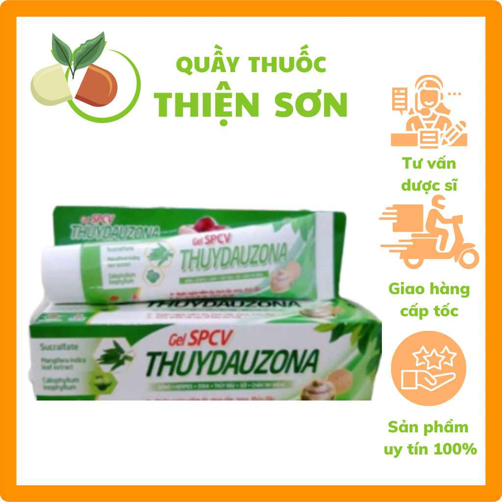 Kem bôi thủy đậu, Zona dạng gel - Làm giảm rộp da, kích thích tái tạo tế bào da. Tuýp gel SPCV