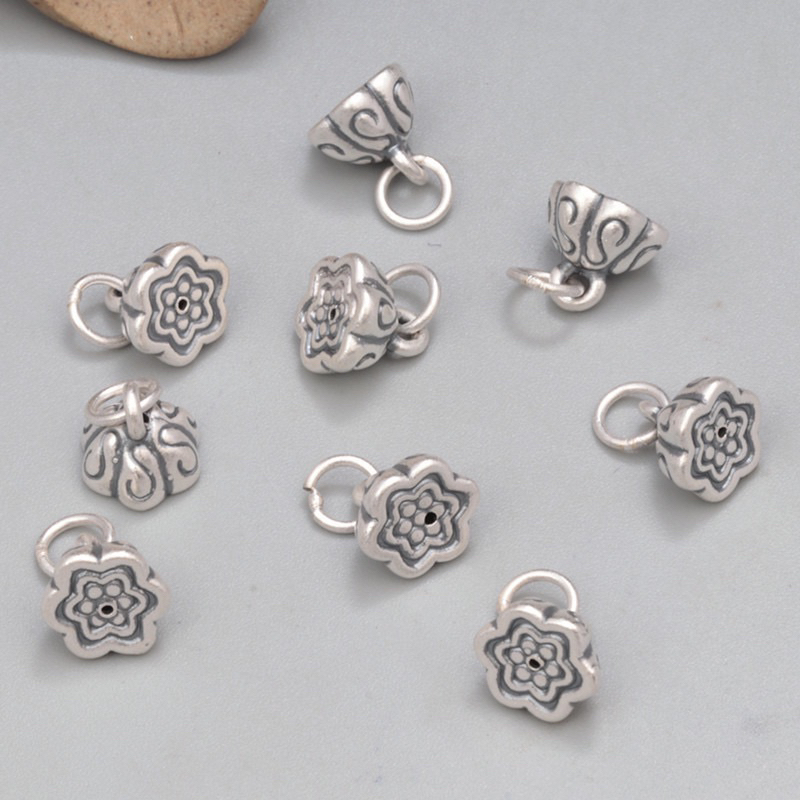GIÁ SỈ  Charm bạc 3D đài sen bạc siêu xinh - Bạc chuẩn_Hàng đẹp loại 1, PH784