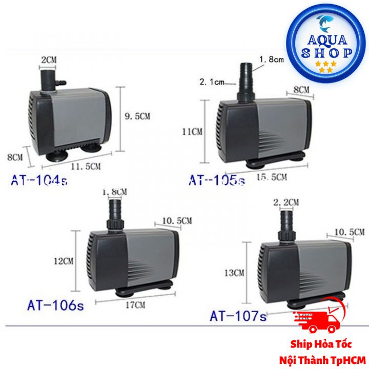 Máy Bơm Cao Cấp Tiết Kiệm Điện Cho Bể Cá Atman Series Thế Hệ 2 Dòng 100X I AT-101S I AT-102S I AT-103S I AT-104