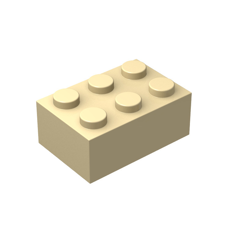 Đồ chơi giáo dục lắp ráp   logo moc combo 5 gạch cao 2x3 b3 3002