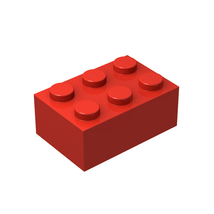 Đồ chơi giáo dục lắp ráp   logo moc combo 5 gạch cao 2x3 b3 3002