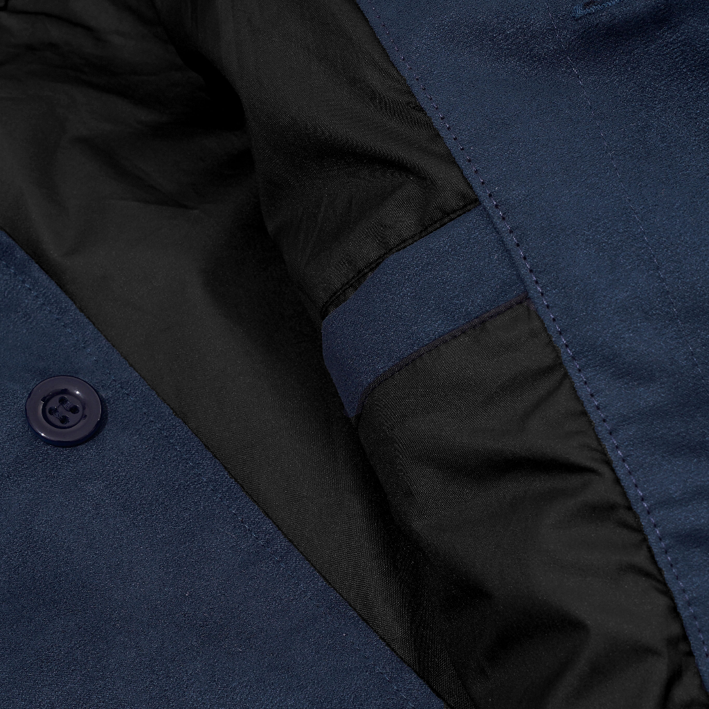 Áo Khoác Nam Cao Cấp Blue Suede Leather Jacket Bomber BY COTTON