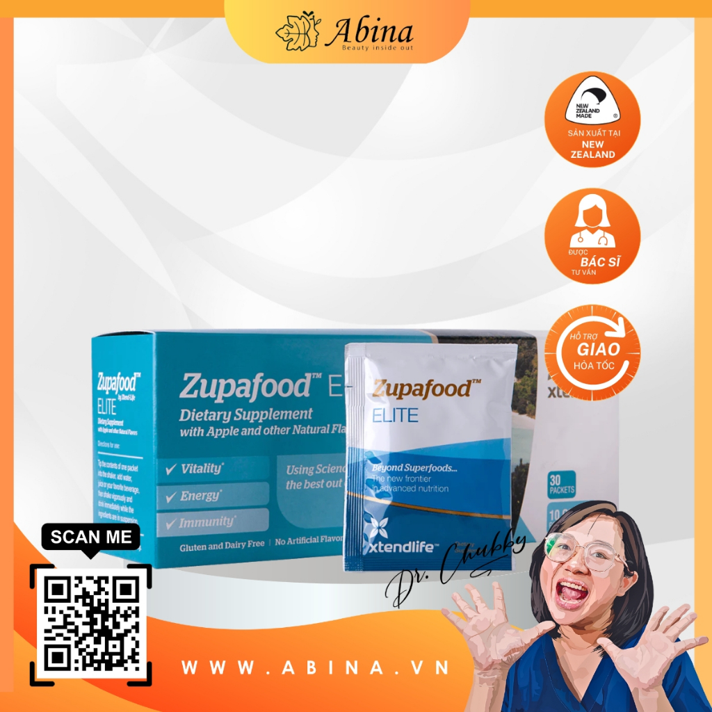 Siêu thực phẩm bổ sung toàn diện Zupafood Elite Xtendlife - Dr Chubby
