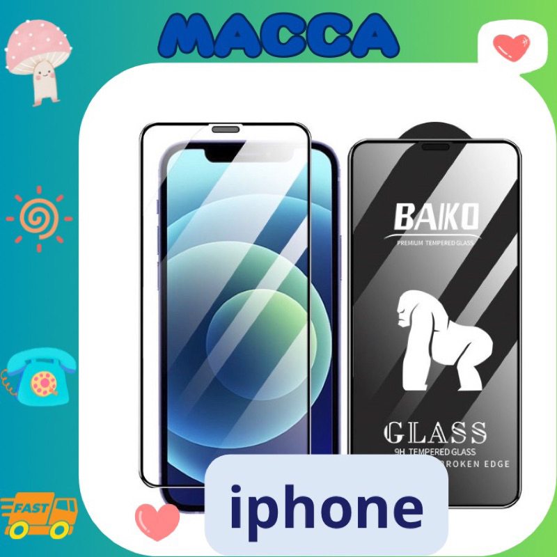 Kính cường lực Kinhkong Baiko Iphone chính hãng có màng loa - kính siêu cứng có phủ nano hạn chế bám vân tay