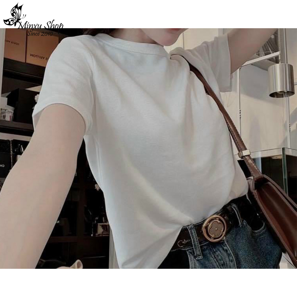 Áo Thun Nữ , Áo Phông Nữ Chất Liệu Cotton Thoáng Mát Hàng Loại 1 Minxu Shop PG20