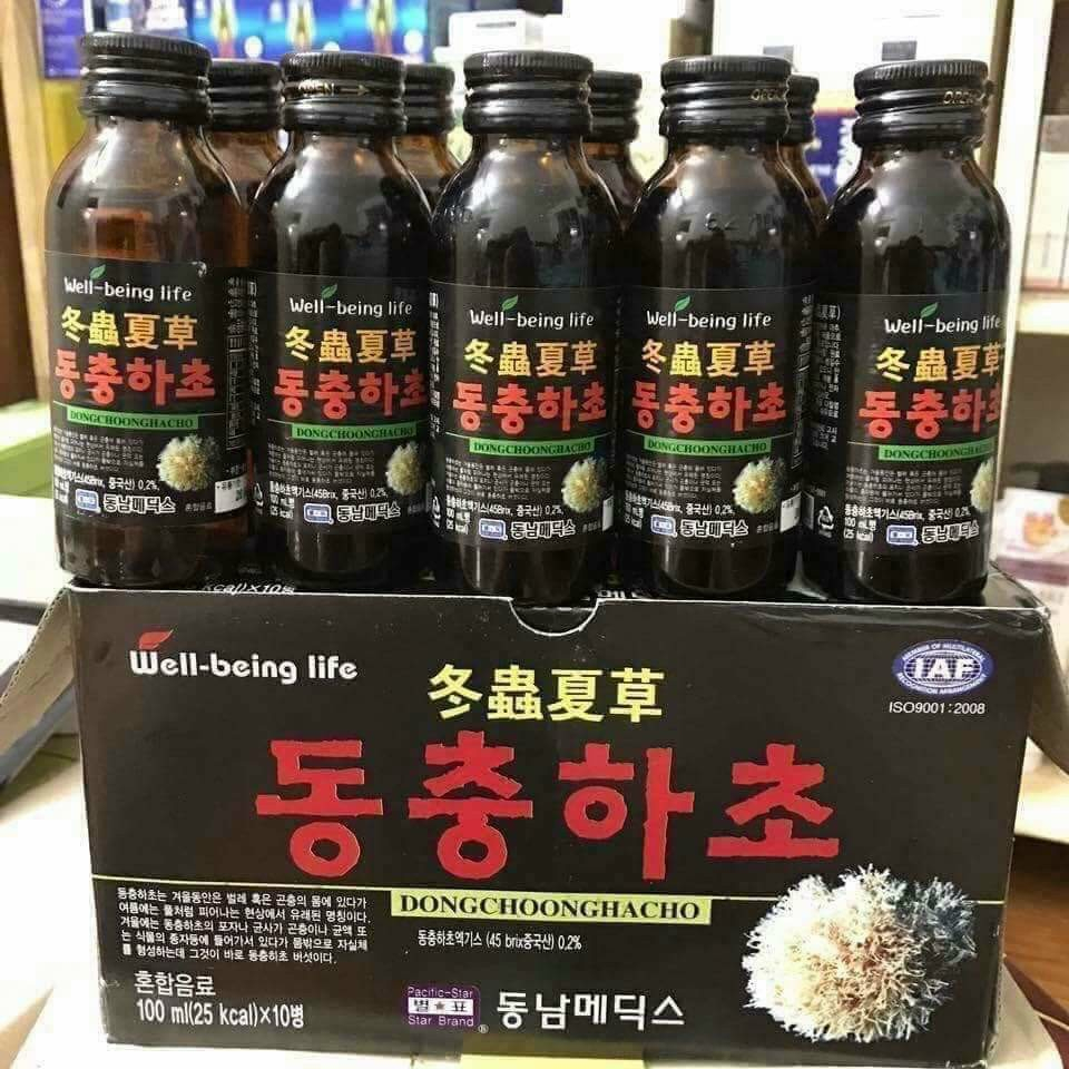 Nước đông trùng hạ thảo Hàn Quốc bồi bổ sức khỏe 100ml - 동충하초