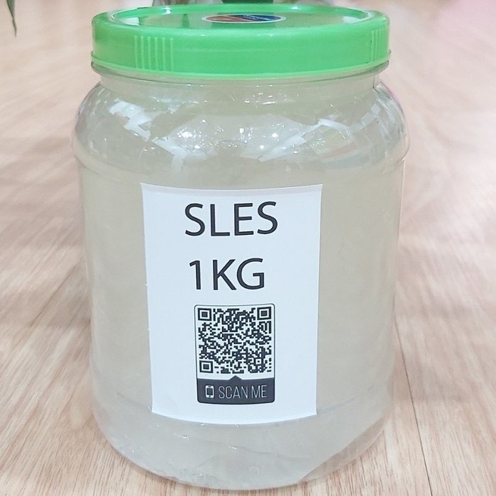 SLES Chất tạo bọt dùng làm xà phòng Nguyên liệu mỹ phẩm can 1kg