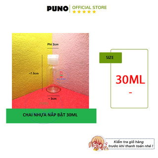 Chai nhựa PET Nắp Bật 30ml