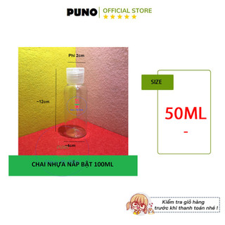 Chai nhựa pet nắp bật 100ml