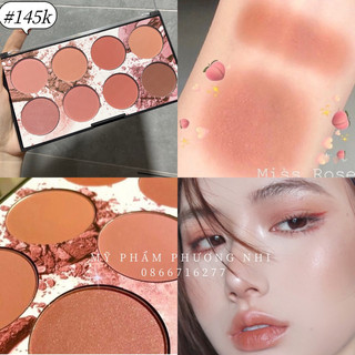 Bảng phấn má miss rose 8 màu chính hãng