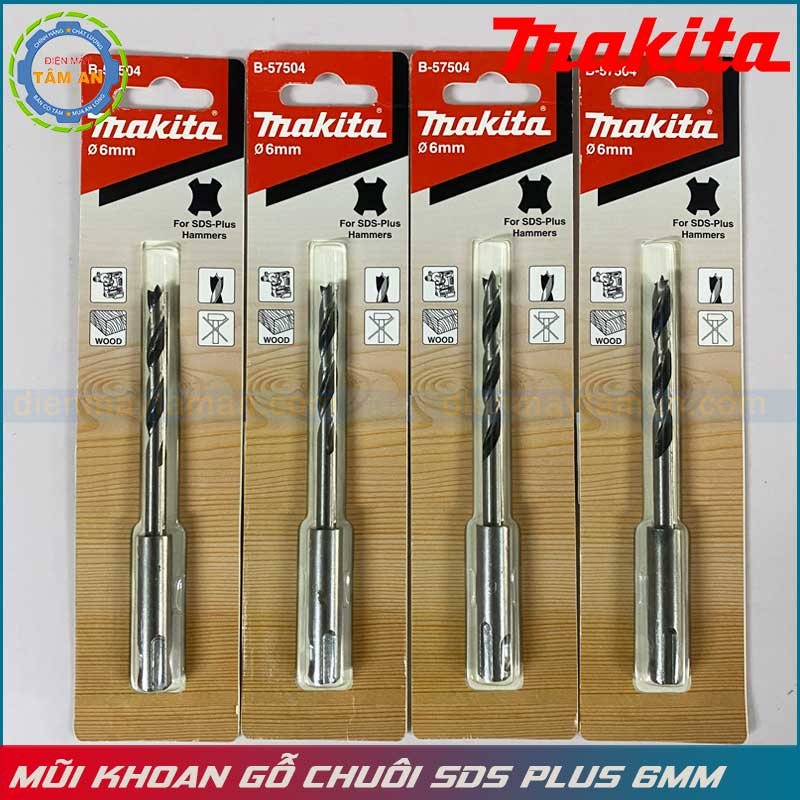 Mũi khoan gỗ chuôi sds plus chính hãng makita