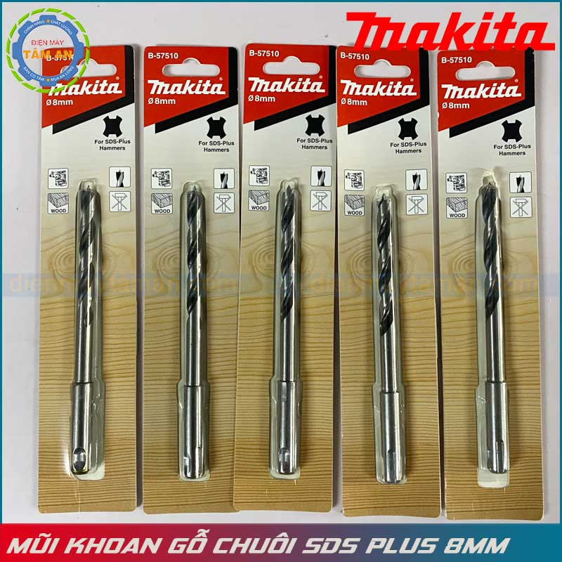 Mũi khoan gỗ chuôi sds plus chính hãng makita