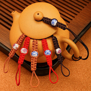 Dây Buộc Nắp Ấm, Chỉ Buộc Giữ Nắp Ấm, Dây buộc nắp ấm trà có hạt gốm sang trọng