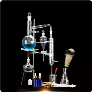 Bộ chưng cất tinh dầu, bộ chưng cất nước, bộ chưng cất thủy tinh thí nghiệm 250ml 500ml 1000ml
