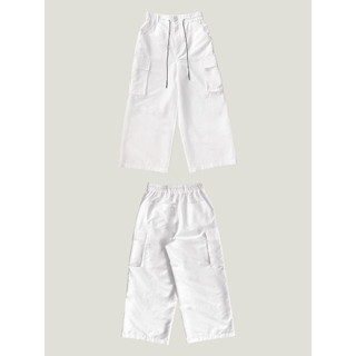 Quần dài túi hộp HBS WIDE-FIT CARGO PANTS - WHITE