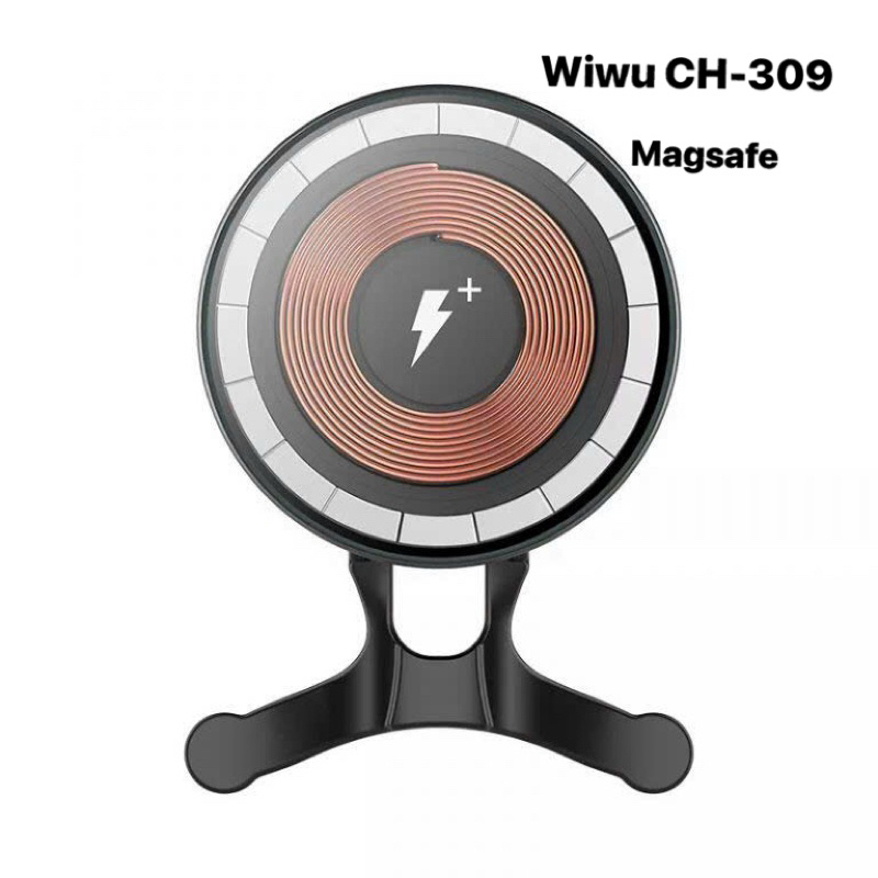 Giá đỡ điện thoại không dây 15 W WIWU CH-309 trên xe hơi