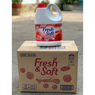 Nước giặt fresh&soft 3000ml - nước giặt thái lan 2 trong 1