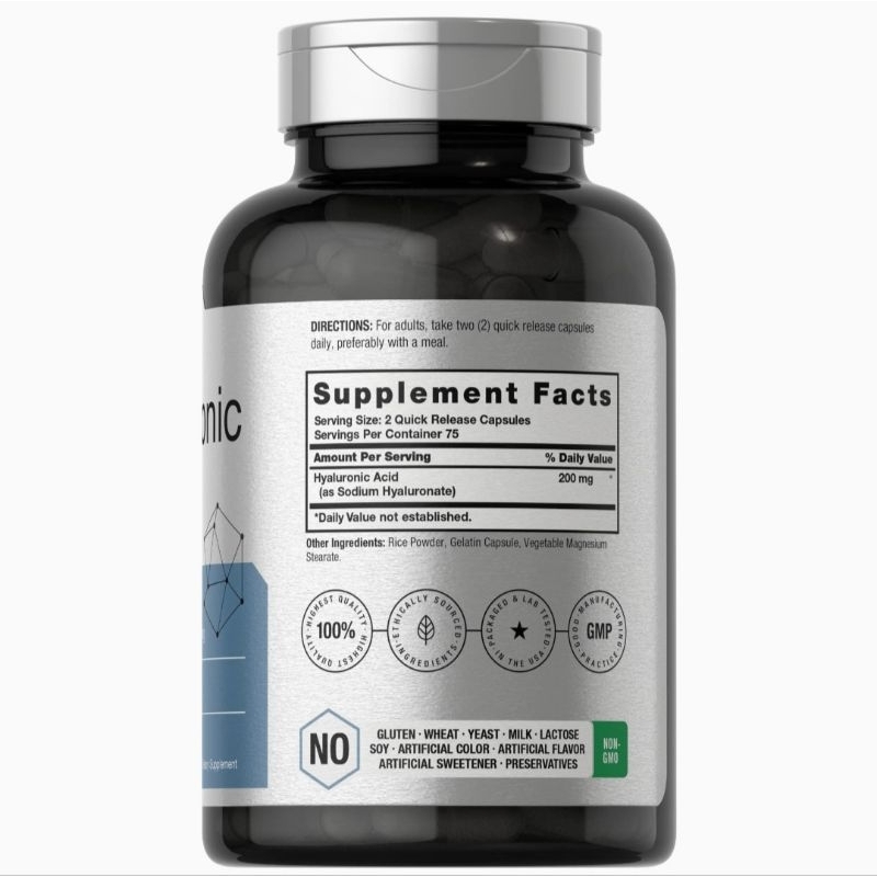 Viên Uống Cấp Nước HA Hyaluronic acid 200mg 1000mg horbaach 150v