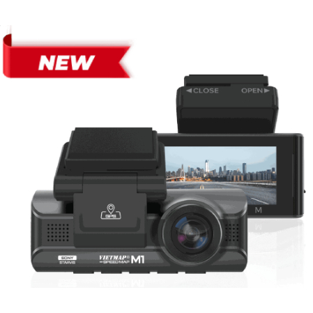 Camera hành trình VietMap SpeedMap M1 - Trọn bộ camera trước & sau - Hàng chính hãng