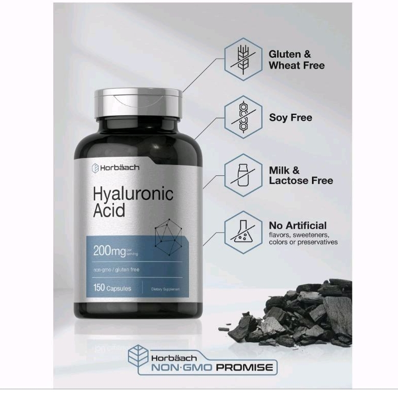 Viên Uống Cấp Nước HA Hyaluronic acid 200mg 1000mg horbaach 150v