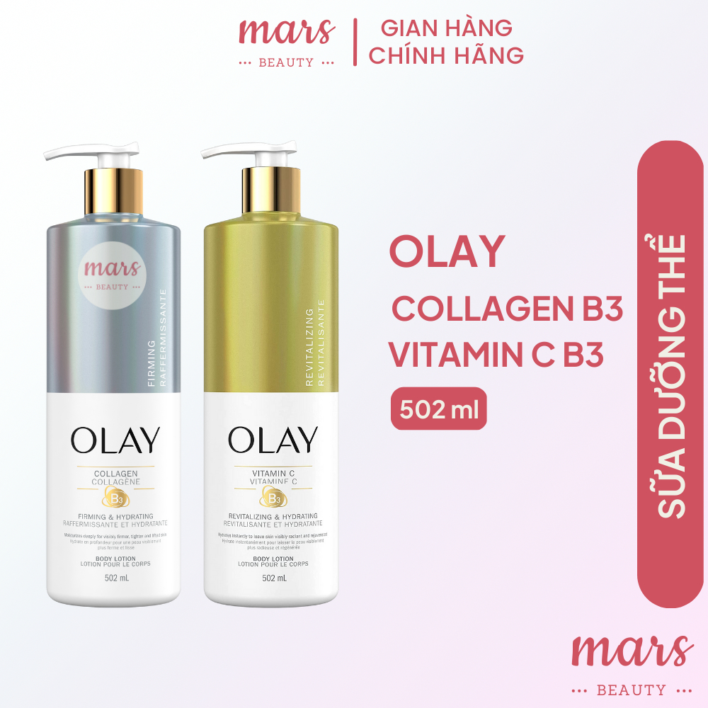 Sữa Dưỡng Thể Olay Collagen B3 - Bản Mỹ 502ml