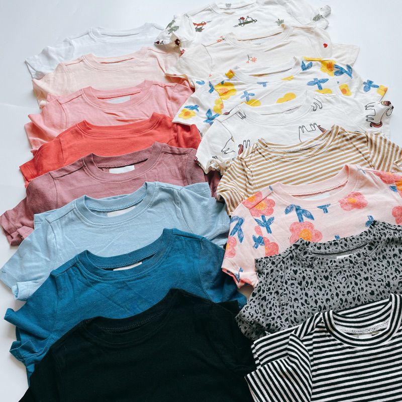Áo thun Old navy mỏng mát cho bé trai gái dáng basic