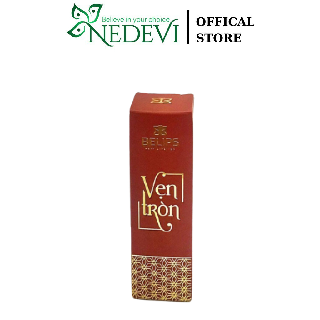 Son Môi Siêu Mướt Mềm Mịn Môi Belips Sexy Lipstick Phiên Bản Giới Hạn Vỏ Đỏ "Vẹn Tròn" (3,7G) - NEDEVI Chính Hãng