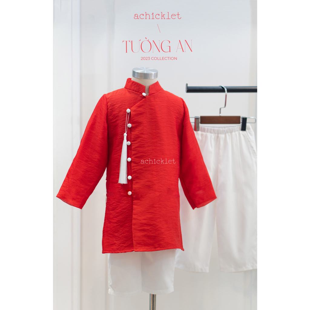 Áo dài bé trai Tường An