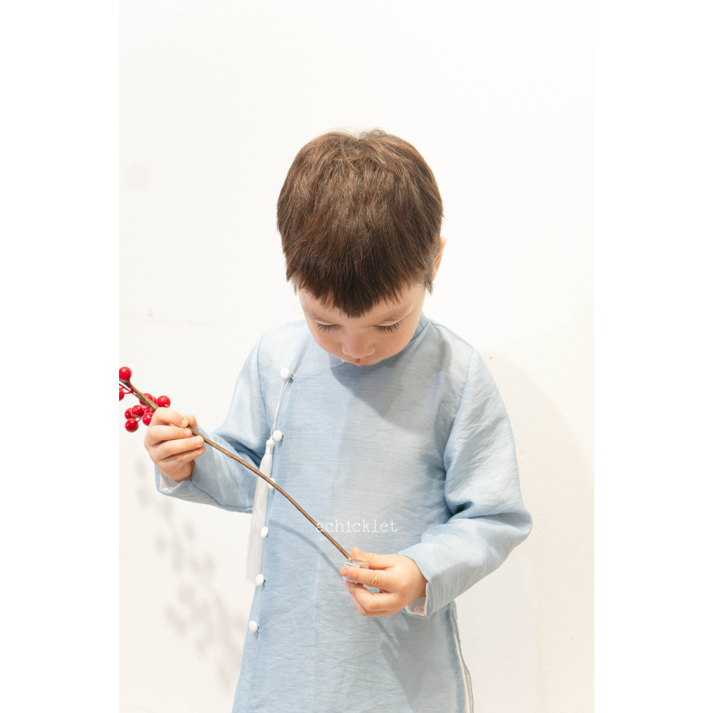 Áo dài bé trai Tường An