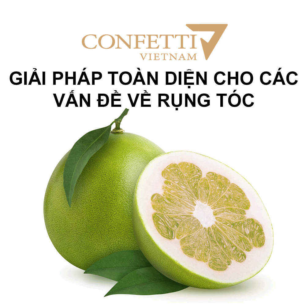 Xịt bưởi mọc tóc Confetti 150ml giúp giảm gãy rụng và góp phần kích thích sự phát triển của nang tóc