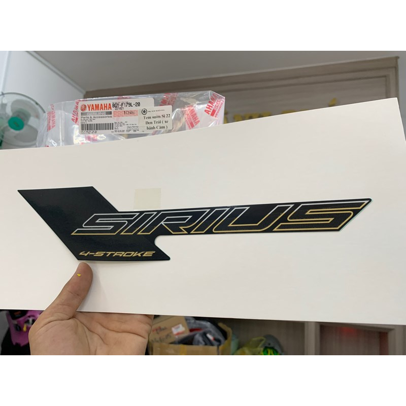 Tem sườn Sirius 22 Đen Trái  miếng