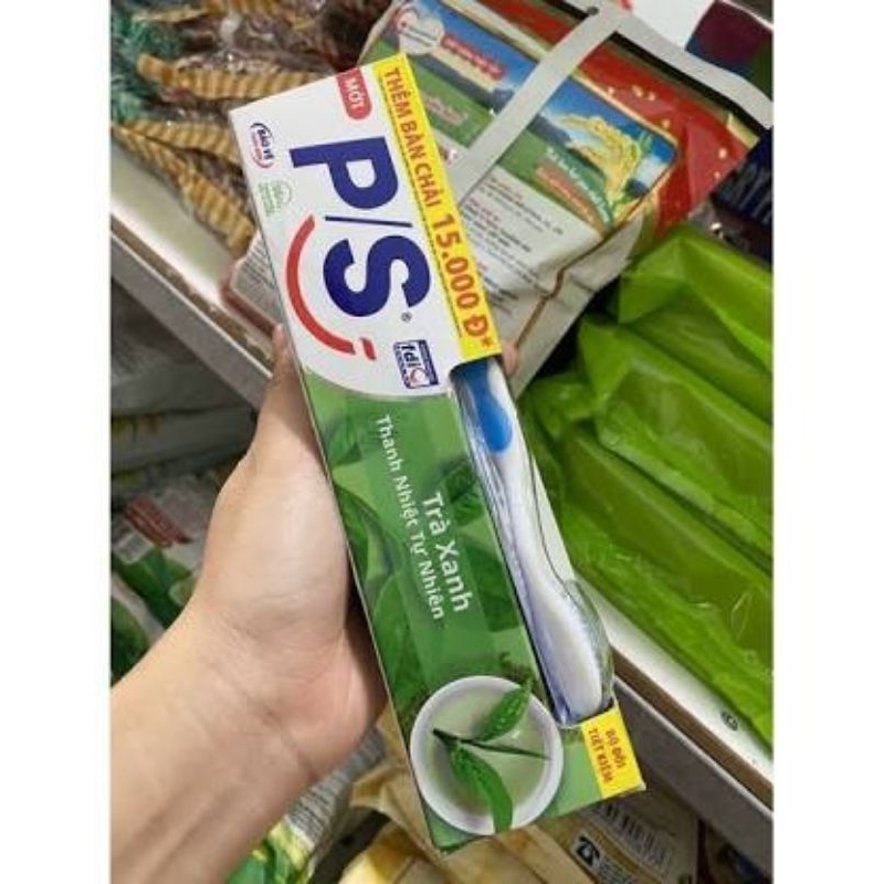 Kem đánh răng P/s Trà Xanh 180g + Tặng bàn chải