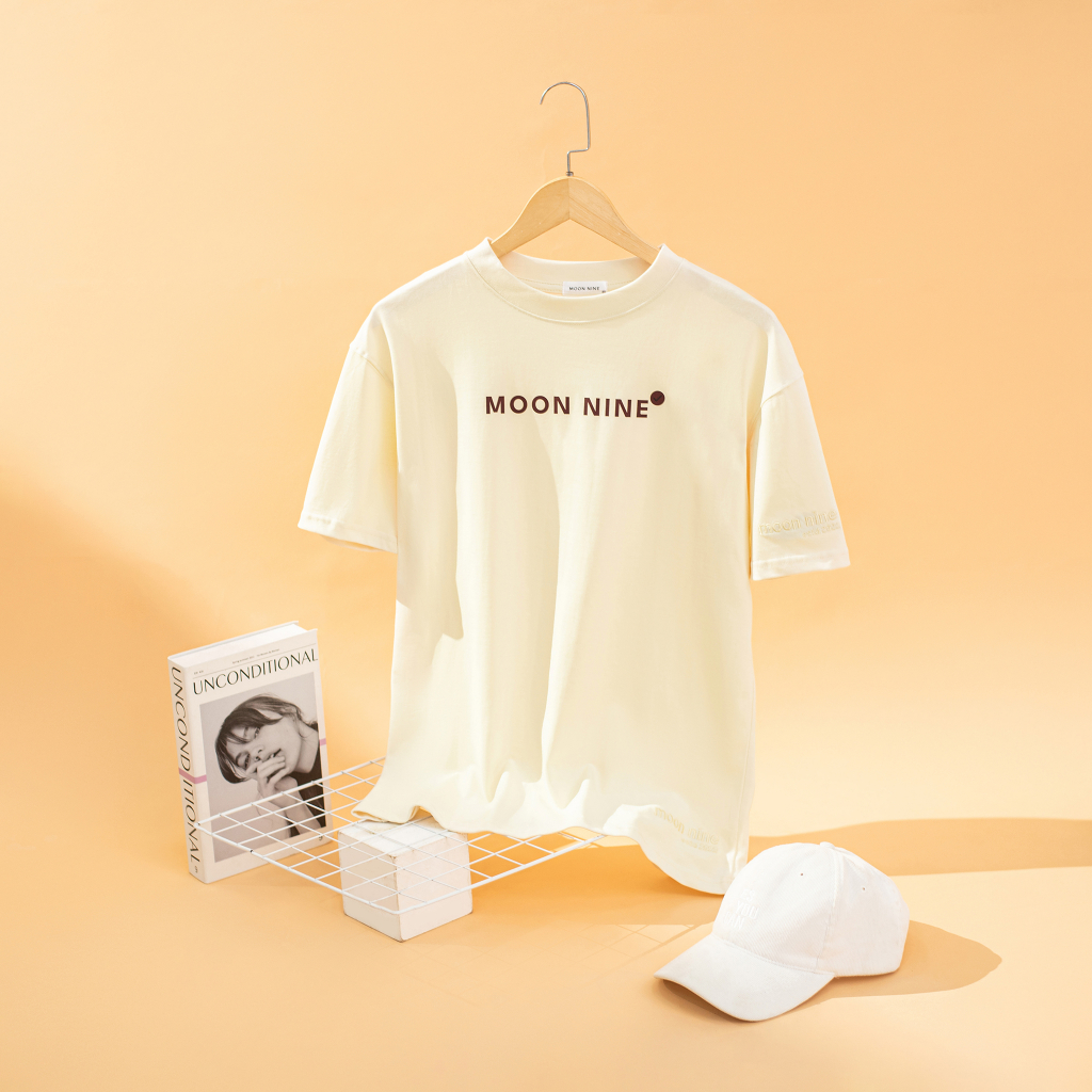 Áo thun Local Brand Moon Nine Minimalism Cream