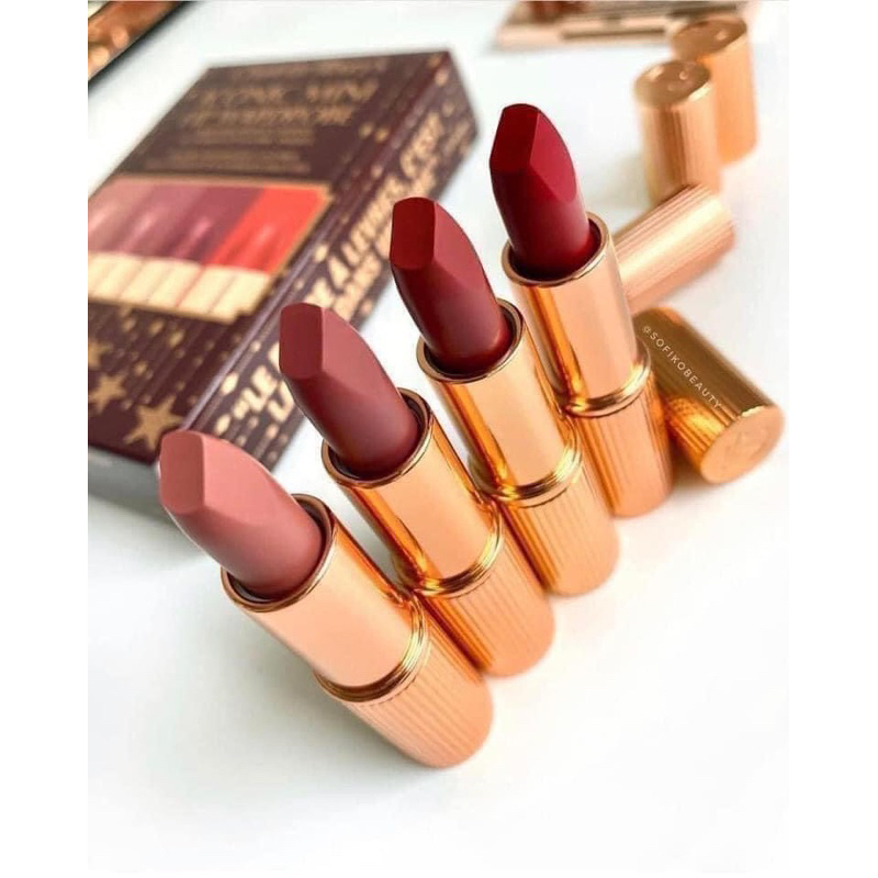 Set Son Charlotte 4 Thỏi 1,5g  Mini Lip Wardrobe