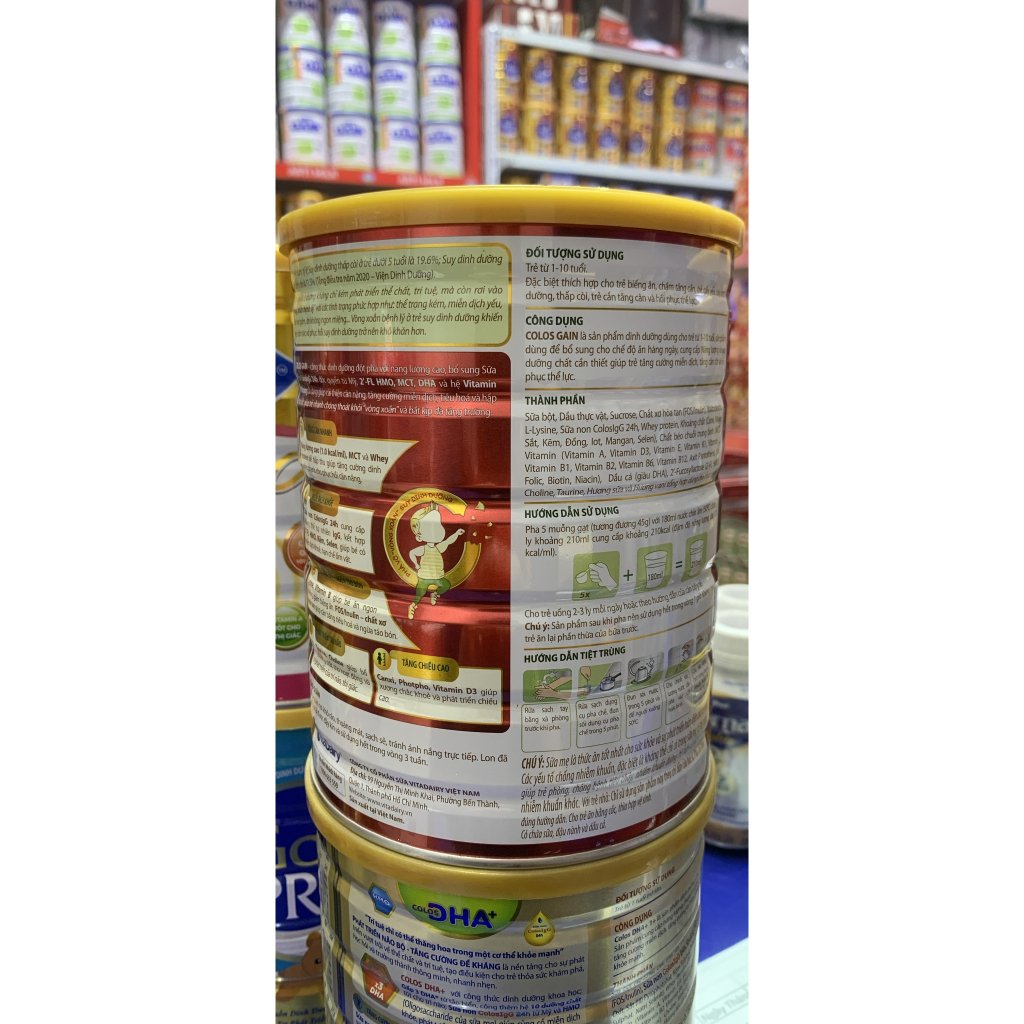 Sữa ColosGain Colos Gain 800g 0+
